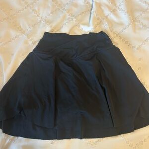 black crossover skort